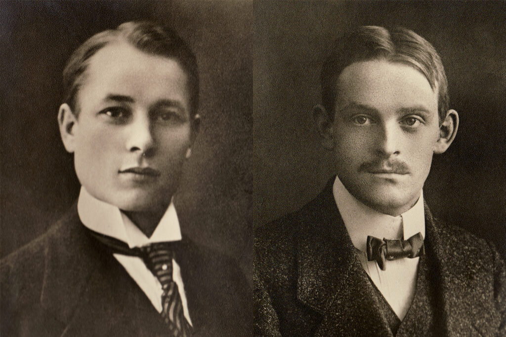Hermann Ackermann et Hermann Schmitt, fondateurs de l’entreprise à l’origine de FLEX en 1922