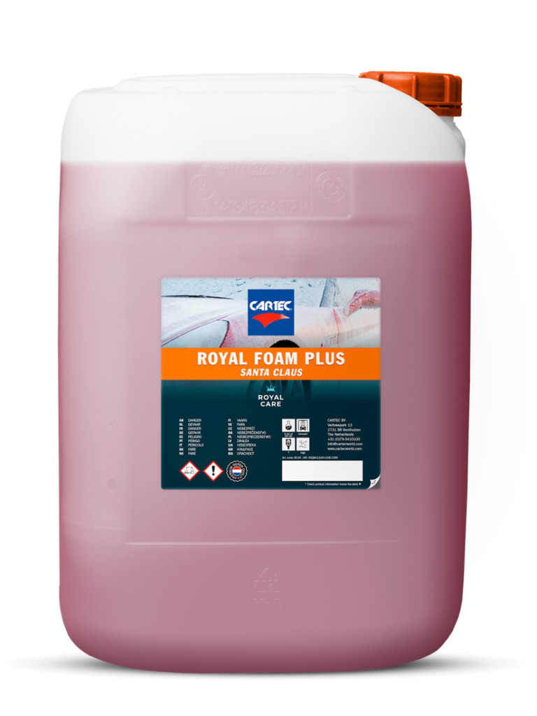 Bidon de shampoing moussant Cartec Royal Foam Plus Santa Claus de la gamme Royal Care