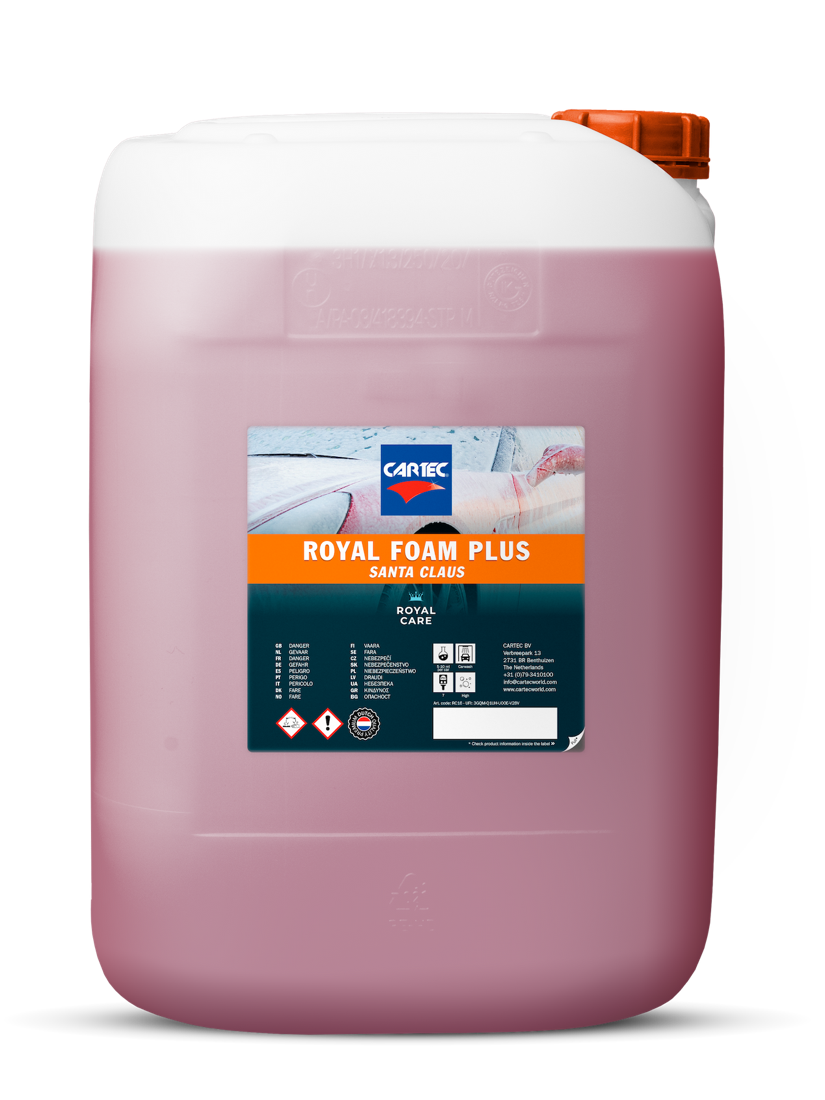 Bidon de shampoing moussant Cartec Royal Foam Plus Santa Claus de la gamme Royal Care