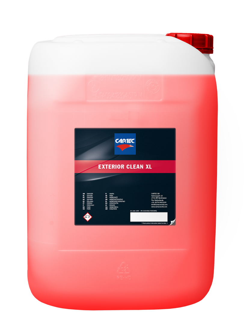 Bidon Cartec Exterior Clean XL : prélavant alcalin pour véhicules très encrassés