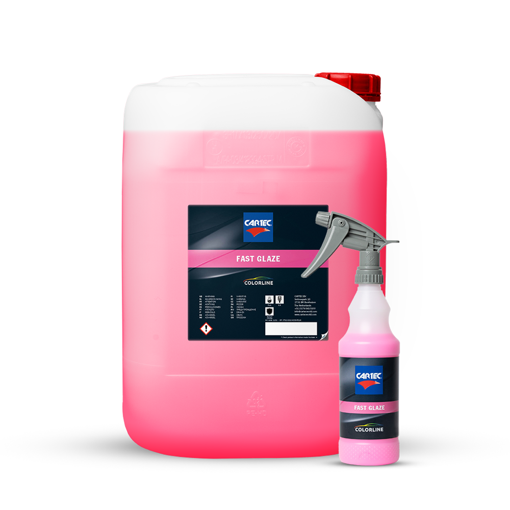 Cartec Fast Glaze : produit de finition de carrosserie en bidon et en flacon