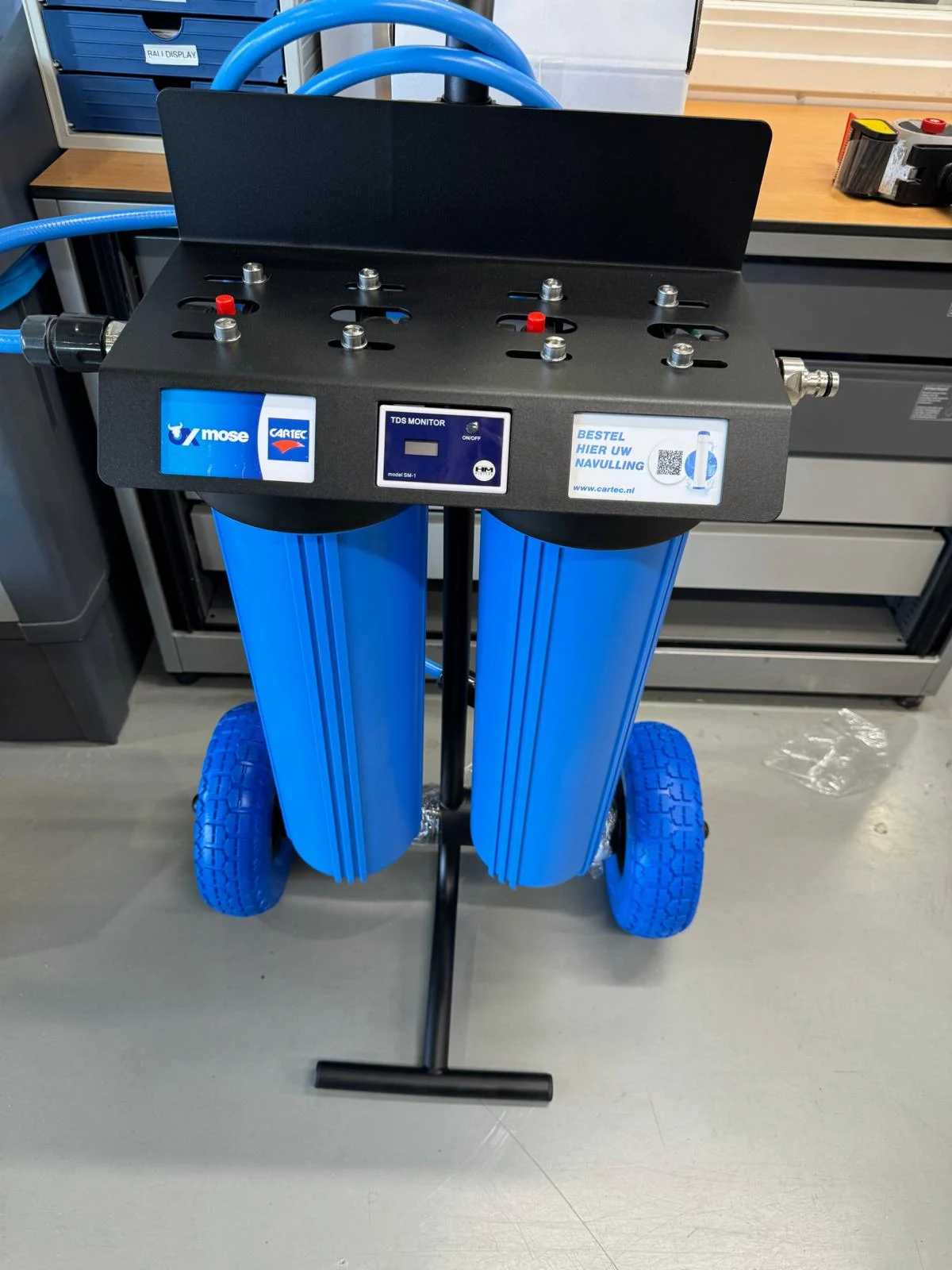 Osmoseur Cartec mobile sur chariot avec contrôle TDS
