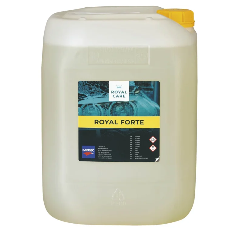 Bidon Cartec Royal Forte, prélavage puissant pour film routier, insectes et graisses