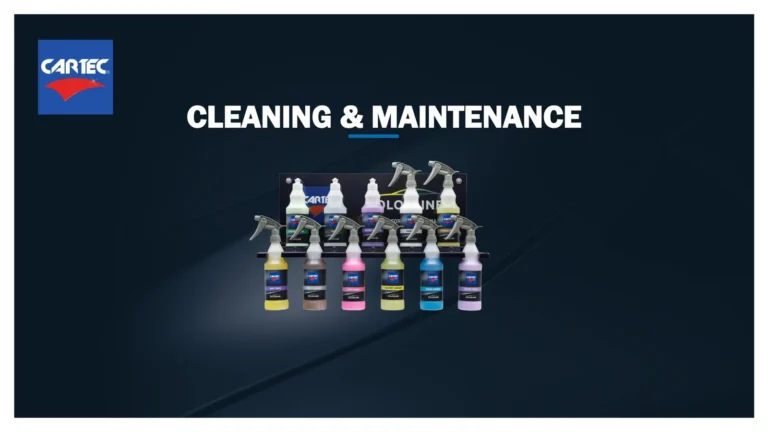 Produits et applications de nettoyage automobile Cartec Colorline