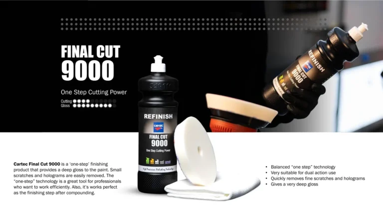 Produits Cartec Refinish, pads et accessoires de polissage professionnel