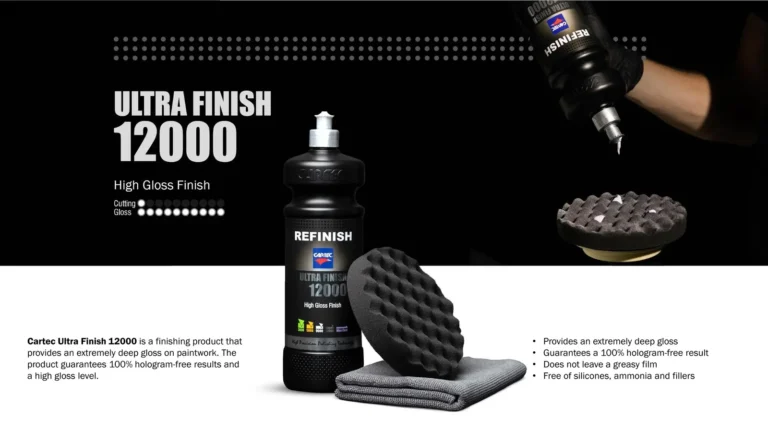 Produits Cartec Refinish, pads et accessoires de polissage professionnel