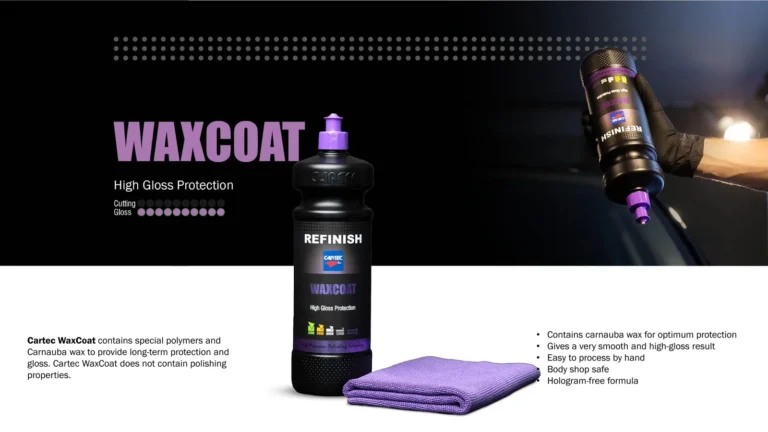 Produits Cartec Refinish, pads et accessoires de polissage professionnel
