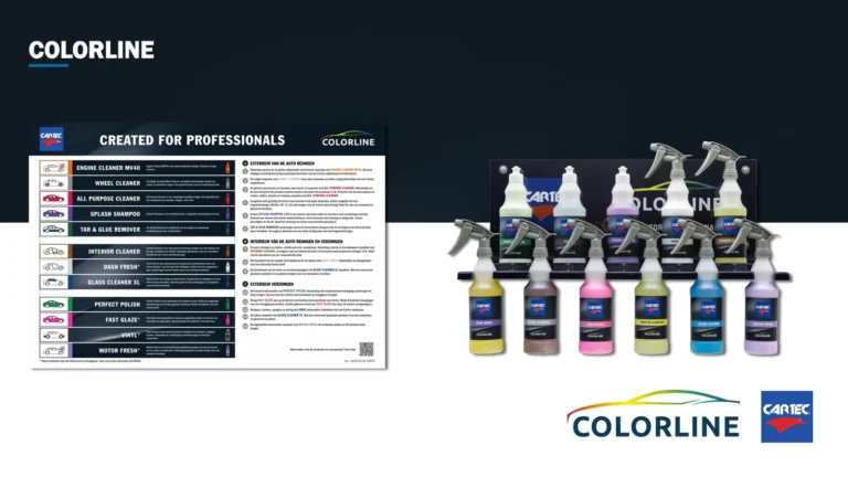 Produits et applications de nettoyage automobile Cartec Colorline