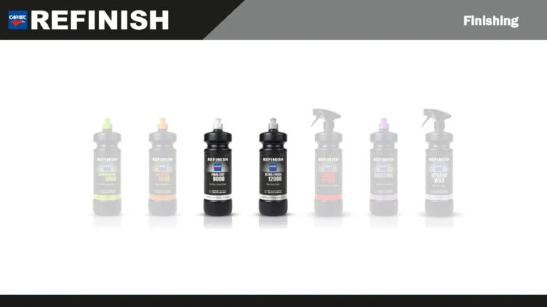 Produits Cartec Refinish, pads et accessoires de polissage professionnel
