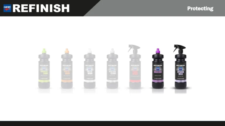 Produits Cartec Refinish, pads et accessoires de polissage professionnel