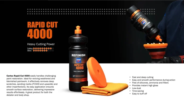 Produits Cartec Refinish, pads et accessoires de polissage professionnel