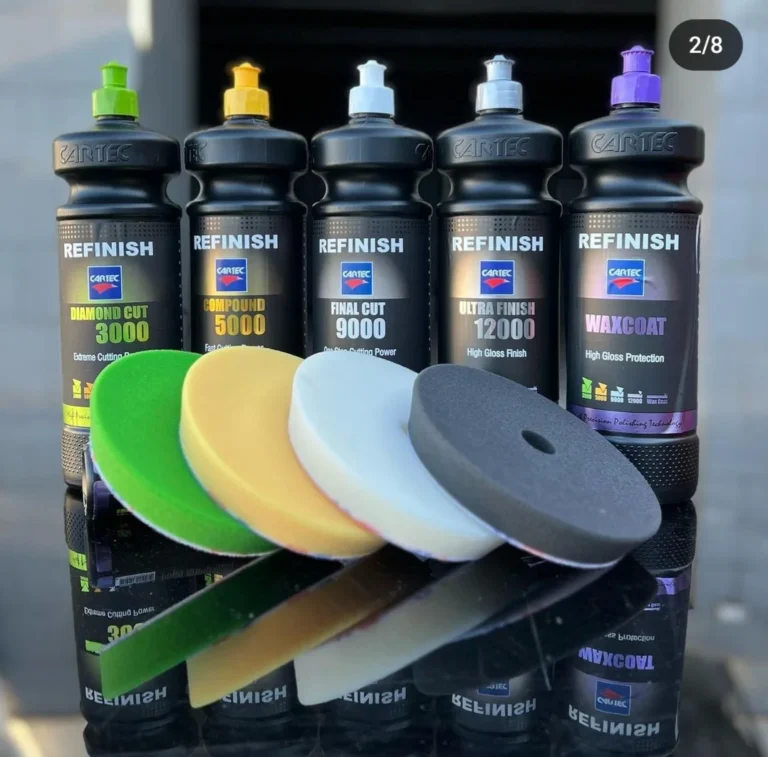 Produits Cartec Refinish, pads et accessoires de polissage professionnel