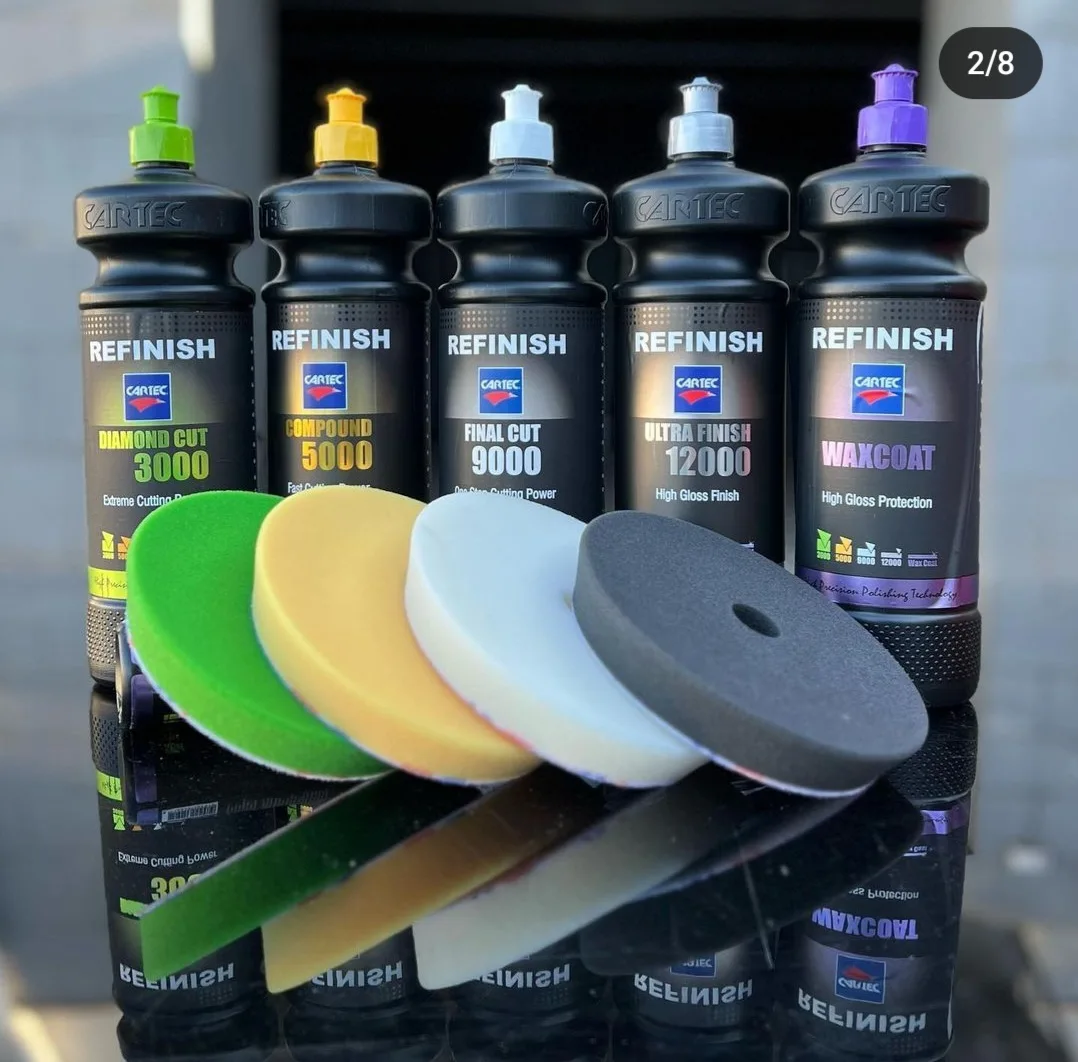 Produits Cartec Refinish, pads et accessoires de polissage professionnel