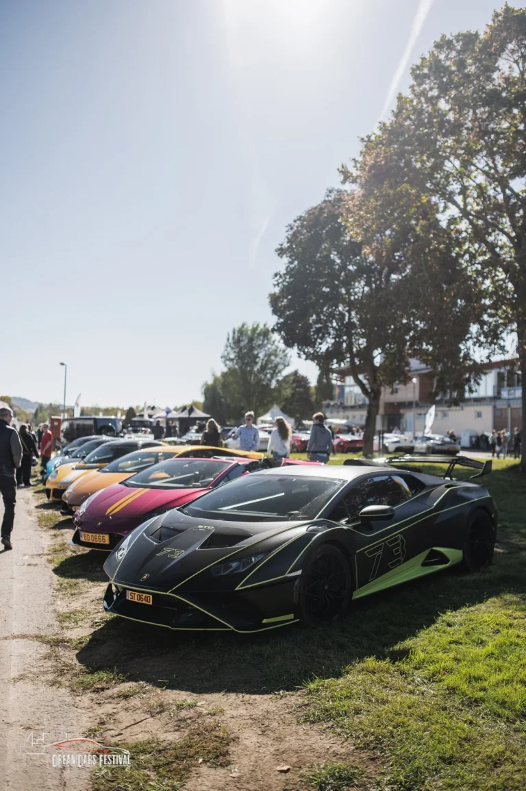 Voitures exposées au Dream Car Festival au Luxembourg