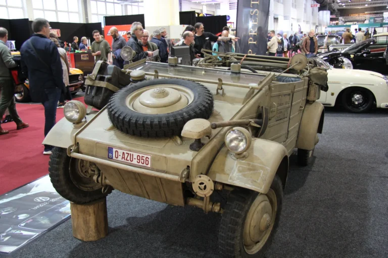 V&eacute;hicule ou d&eacute;tail photographi&eacute; lors de notre visite d&rsquo;InterClassics Bruxelles 2023