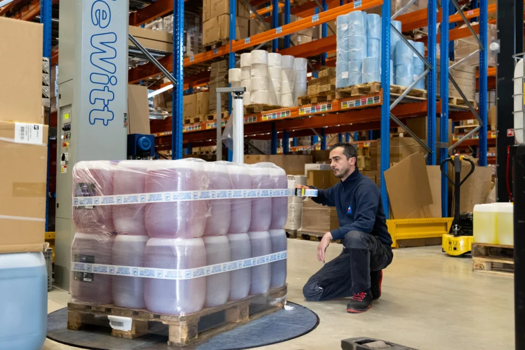 Préparation d’une palette de produits Cartec
