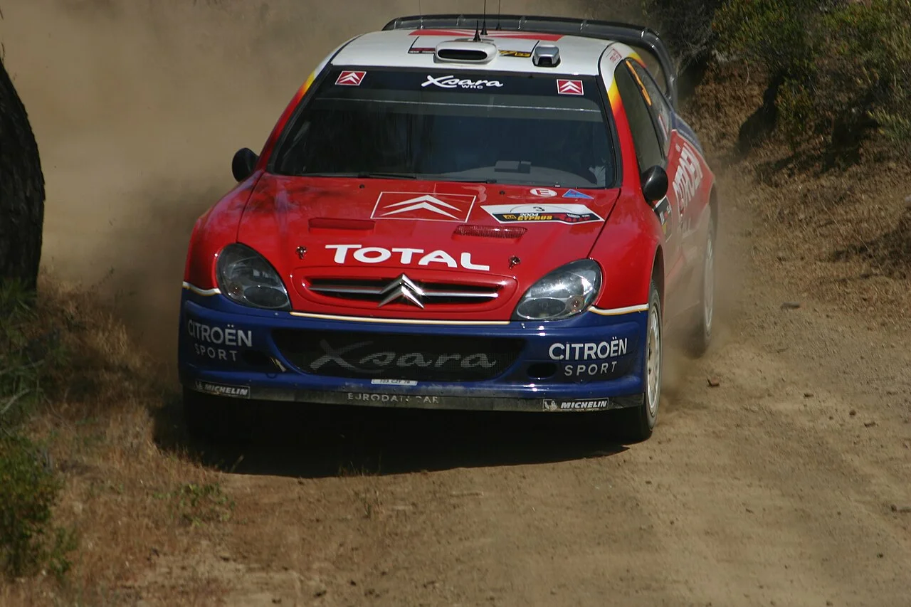 Citro&euml;n Xsara WRC de S&eacute;bastien Loeb &mdash; Rallye de Chypre 2004 &mdash; galerie Passion Auto de S&eacute;bastien Cartec