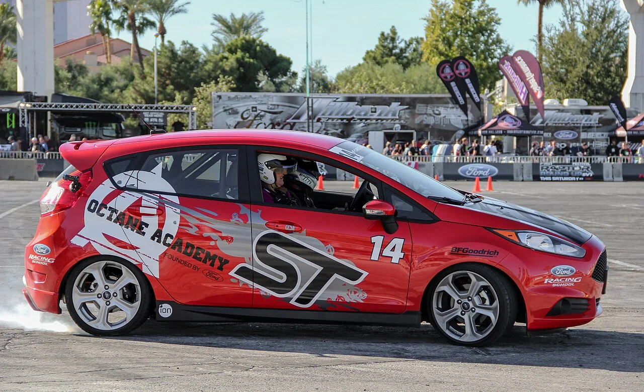 Ford Fiesta en d&eacute;monstration &mdash; SEMA Show &mdash; Las Vegas 2013 &mdash; galerie Passion Auto de S&eacute;bastien Cartec