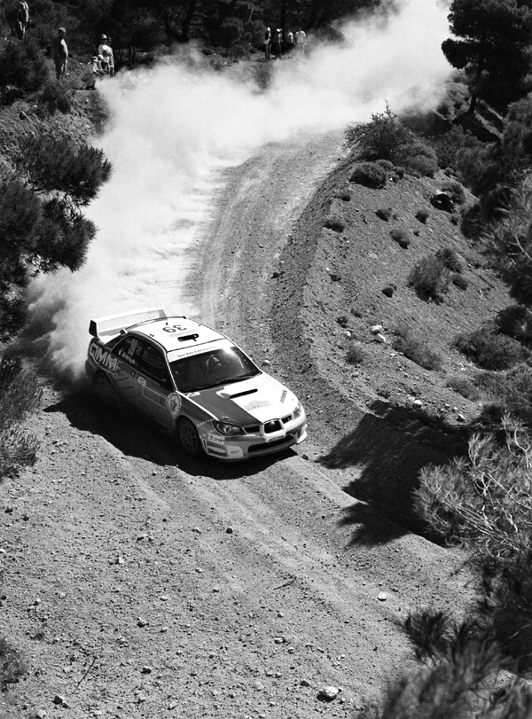 Subaru Impreza WRX STI de Nasser Al-Attiyah &mdash; Rallye de l&rsquo;Acropole 2006 &mdash; galerie Passion Auto de S&eacute;bastien Cartec