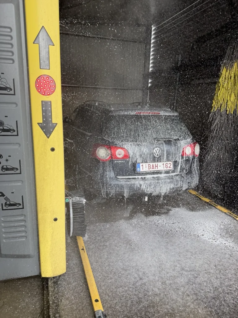 Application de mousse pendant le cycle de lavage