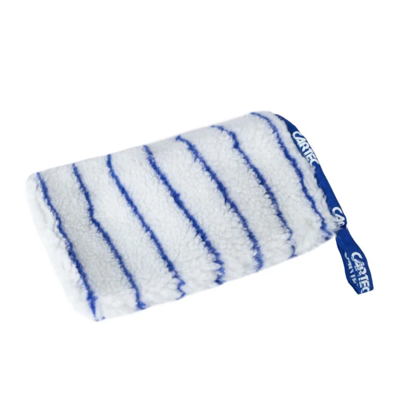 Cartec Wash-Glove Microfibre blanc/bleu