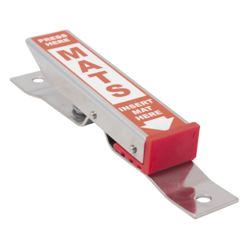support de tapis klem acier inoxydable