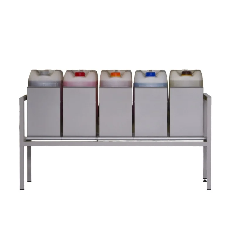 Support pour bidons, revêtement poudré (5 x 20 litres) — lot de 5 × 20 litres