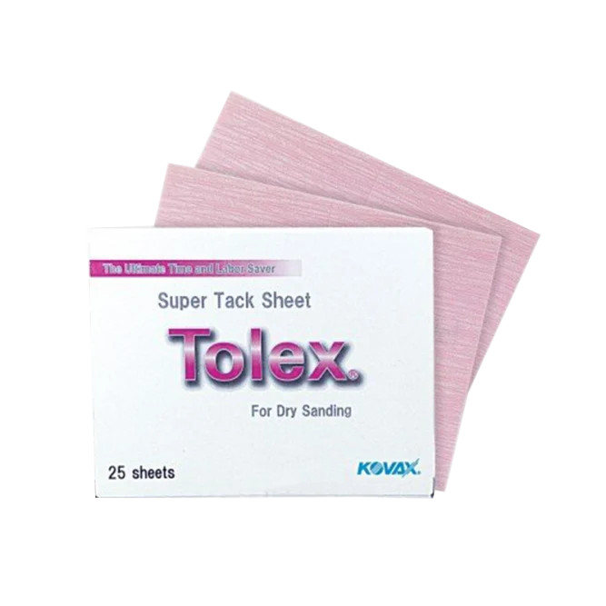Kovax Super Tolex Pink Dry bandes abrasives 170×130 mm P1500 25 pièces. — lot de 25