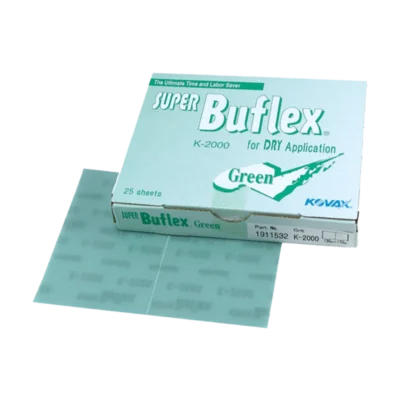 Kovax Buflex Dry vert bandes abrasives 170×130 mm P2000 25 pièces. — lot de 25