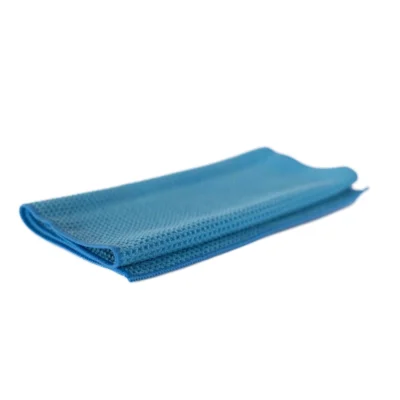 MC microfibre chiffon de séchage gaufré bleu 55 x 27cm