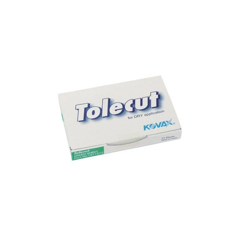 Kovax Tolecut vert 70x114mm P2000 25 pièces — lot de 25