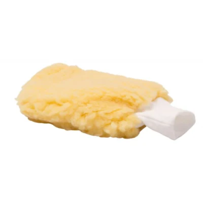 Gant de lavage doux Cartec jaune et blanc 3120/28